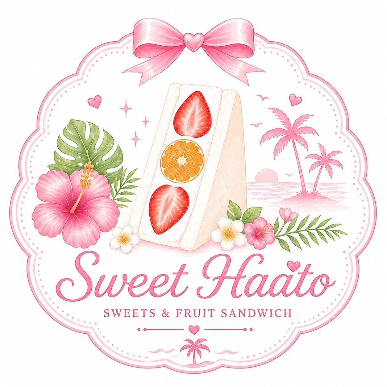 Sweet Haato fruit sandwich logo